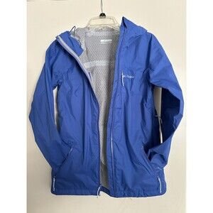 Columbia Women's M Blue Purple Whisper Ridge II Jacket Seam Sealed Rain Jacket